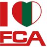 Wall-Art Wandfolie FC Augsburg I love FCA zelfklevend, verwijderbaar (1 stuk) multicolor 40 cm x 39 cm x 0,1 cm