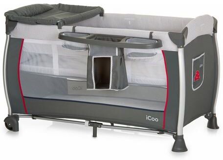 iCoo campingbed met draagtas, »Starlight Bug«  - 139.99 - grijs - Size: ligoppervlak: 60X120 cm