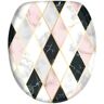 Sanilo Toiletzitting Diamond met softclosemechanisme, bxl: 37,7x 42,0 - 47,0 cm roze