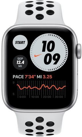 Apple »Nike Series 6 GPS + Cellular, Aluminiumgehäuse mit Nike Sportarmband 44mm« watch  - 632.30 - zilver