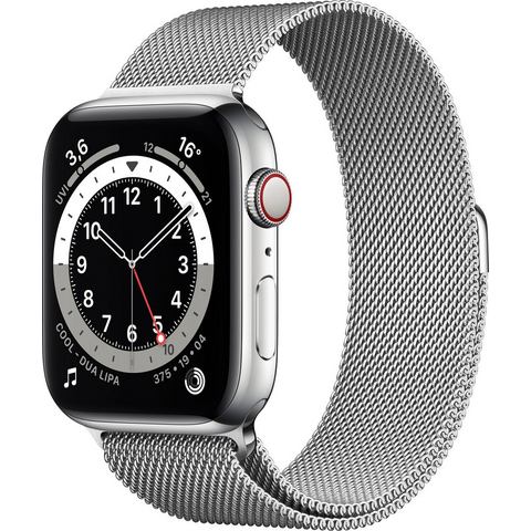 Apple »Series 6 GPS + Cellular, Edelstahlgehäuse mit Milanaise Armband 44mm« watch  - 937.70 - zilver