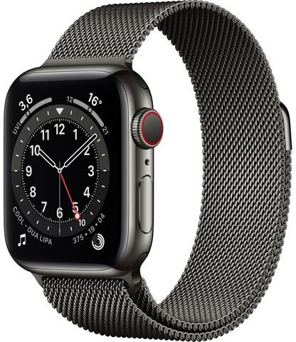 Apple »Series 6 GPS + Cellular, Edelstahlgehäuse mit Milanaise Armband 40mm« watch  - 881.13 - grijs