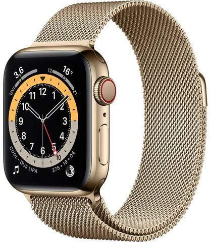 Apple »Series 6 GPS + Cellular, Edelstahlgehäuse mit Milanaise Armband 40mm« watch  - 881.13 - goud