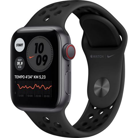 Apple »Nike SE GPS + Cellular, Aluminiumgehäuse mit Nike Sportarmband 40mm« watch  - 394.78 - grijs