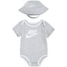 Nike Sportswear Babyuitzet CORE BUCKET HAT & BODYSUIT 2PC SET (set, 2-delig) grijs