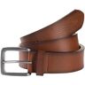 Tom Tailor Leren riem TTSCOTT bruin 80;85;90;95;100;105;110;115;120