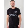 Alpha Industries Shirt met ronde hals Nasa Reflective Tee zwart Small