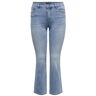 ONLY CARMAKOMA Bootcut jeans CARSALLY HW SK FLARED DNM BJ759 blauw 42;44;46;48;50;52;54