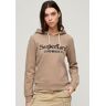 Superdry Hoodie METALLIC VENUE LOGO HOODIE bruin Extra Small