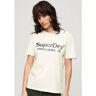 Superdry T-shirt METALLIC VENUE RELAXED TEE beige Extra Small