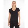 Klein Shirt met V-hals CK EMBROIDERY STRETCH V-NECK met klein calvin klein-logoborduursel op borsthoogte (1-delig) zwart Extra Small