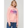 Superdry Hoodie TONAL VL GRAPHIC HOODIE roze Extra Small