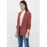 pieces Blouseblazer PCBOSELLA 3/4 BLAZER NOOS met plooidetail op de mouw rood Extra Small