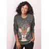 Lascana Sweater Kersttrui zwart 32/34;36/38;40/42