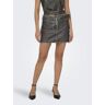 Only Minirok ONLELLA FAUX LEATHER LW MINI SKIRT OTW zwart Extra Small