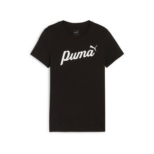 PUMA T-shirt ESS+ SCRIPT TEE G zwart 128;140;152;164;176