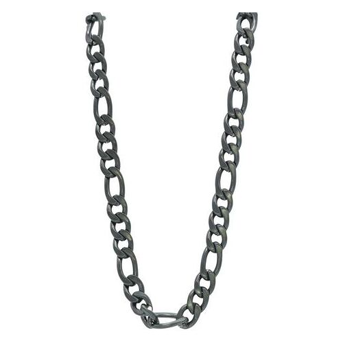 STEELWEAR Edelstalen ketting Buenos Aires, SW-638 met zirkoon (synthetisch) zwart