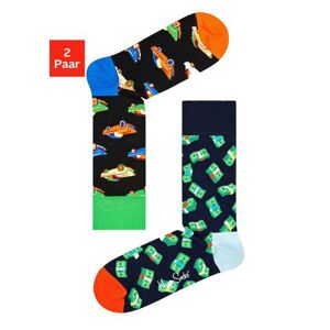 Happy Socks Sokken met ingebreide motieven (2 paar) multicolor 36-40;41-46