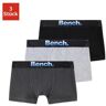 Bench. Boxershort voor jongens met logo voor (set, 3 stuks) grijs 122/128;134/140;146/152;158/164;170/176;182