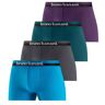 Bruno Banani Boxershort met superieure logoprint op de band (set, 4 stuks) blauw Small