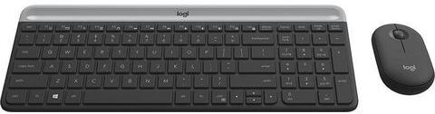 Logitech »Slim Wireless MK470« toetsenbord- en muis set  - 43.86 - zwart