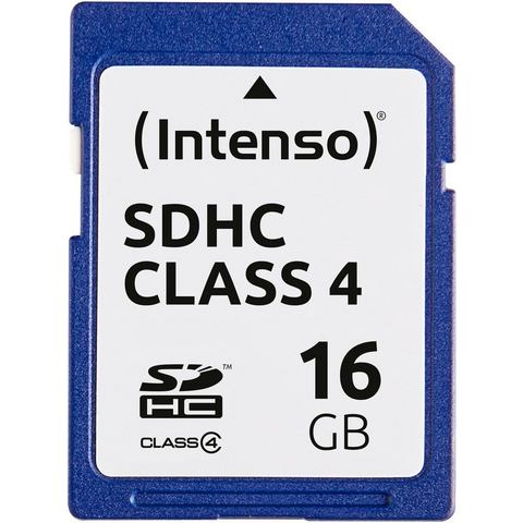 Intenso »SDHC Class 4« geheugenkaart  - 4.68 - blauw - Size: 16 GB
