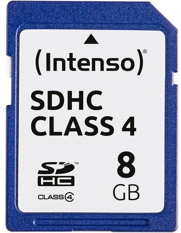 Intenso »SDHC Class 4« geheugenkaart  - 4.77 - blauw - Size: 8 GB