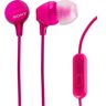 Sony In-ear-oordopjes MDR-EX15AP met afstandsbediening roze