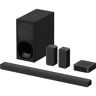 Sony Soundbar HT-S40R kanaal- inclusief bedrade subwoofer, draadloze rear-luidsprekers zwart