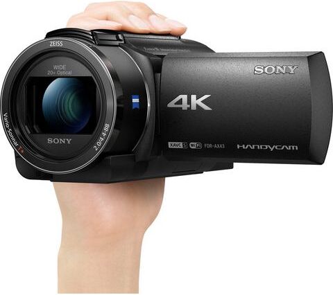 Sony camcorder »AX43« (4K Ultra HD, WLAN (Wi-Fi) NFC, 20x opt. Zoom)  - 649.99 - zwart