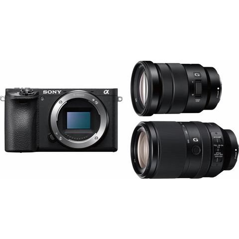 Sony Alpha ILCE-6500TBDI systeemcamera inclusief SELP18105G & SEL70300G-objectief  - 3770.61 - zwart