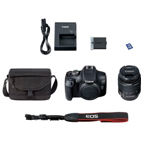 Canon »EOS 2000D EF-S 18-55 IS II Value Up Kit« spiegelreflexcamera (EF-S 18-55 IS II, 24,1 MP)  - 409.99 - zwart