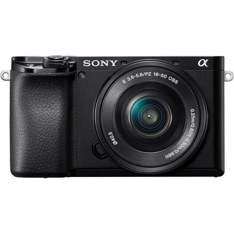 Sony systeemcamera »Alpha 6100 Kit mit SELP1650« (SELP1650, 24,2 MP, NFC Bluetooth WLAN (Wi-Fi))  - 927.00 - zwart