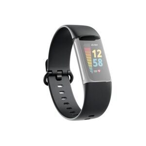 Hama Smartwatch-armband Armband voor Fitbit Charge 5, horlogebandje om te wisselen, universeel zwart