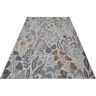 Esprit Vloerkleed Lilly, geschikt voor binnen en buiten weerbestendig, bloemen, ideaal voor balkon, terras, keuken, incl. loper blauw 200 cm x 290 cm x 4 mm