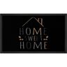 HANSE Home Mat Sweet Home 2 met tekst, tekst design, wasbaar, robuust, gemakkelijk in onderhoud, antislip zwart 45x75 cm