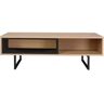 INOSIGN Salontafel Eileen Sidetable eikendecor beige Tischplatte: MDF, Gestell: Metall