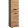 INOSIGN Halfhoge kast Skara verstelbare plank achter iedere deur, breedte 38 cm, hoogte 130 cm beige