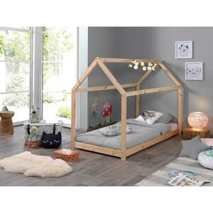 Vipack Kinderledikant Cabane Huisbed beige