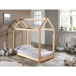 Vipack Kinderledikant Cabane Huisbed beige