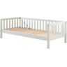 Vipack 1-persoonsledikant Spijlen, ligoppervlak 90x200 cm, in Milky pine of wit wit