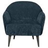 furninova Loungestoel Paloma optioneel met verchroomde voet, in scandinavisch design blauw