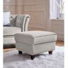 Home affaire Hocker Reims echte chesterfield-capitonnage, fluwelige look met changerende look grijs Fluweel-look