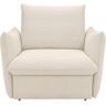 LOOKS BY WOLFGANG JOOP Fauteuil LOOKS XII Boxspringbekleding, met slaapfunctie, kussen-look beige Boucle