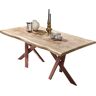 SIT Eettafel met boomrand alsof gegroeid beige 220 cm x 75 cm x 100 cm