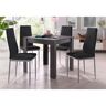 INOSIGN Eethoek Lynn + Brooke met tafel in leisteenkleur, breedte 80 cm (set, 5 stuks) grijs