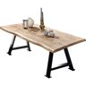 SIT Eettafel met boomrand alsof gegroeid beige 220 cm x 76 cm x 100 cm