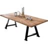 SIT Eettafel met boomrand alsof gegroeid beige 200 cm x 78 cm x 100 cm