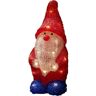 KONSTSMIDE Decoratief led-figuur LED acryl kerstman, 24 warm witte diodes, op batterijen (1 stuk) wit