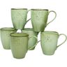 CreaTable Beker Koffiebeker nature collection (set, 6-delig) groen